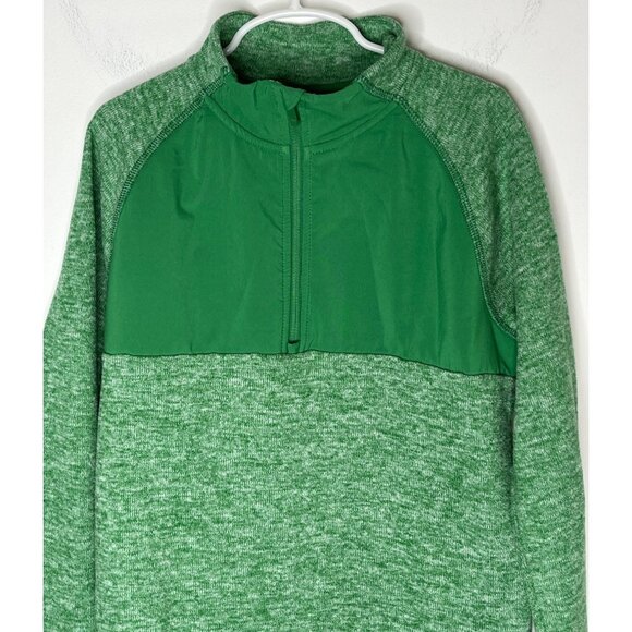 All In Motion Boys Green Half Zip Sweatshirt Size Medium 8/10 - Picture 3 of 12